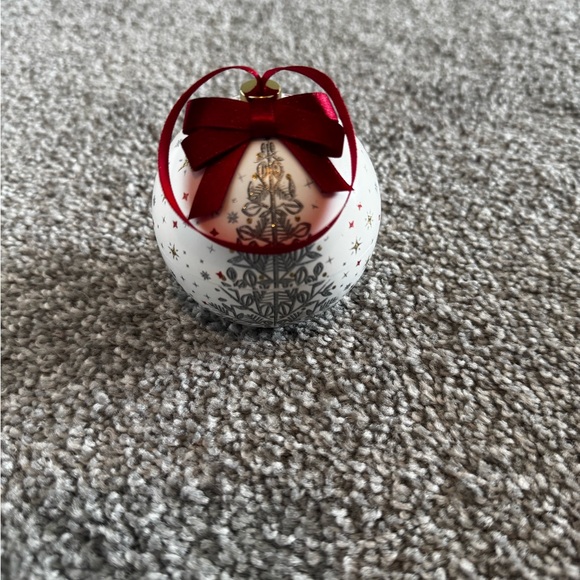 Macy's Red and Gold Ornament with Necklace - Picture 1 of 4